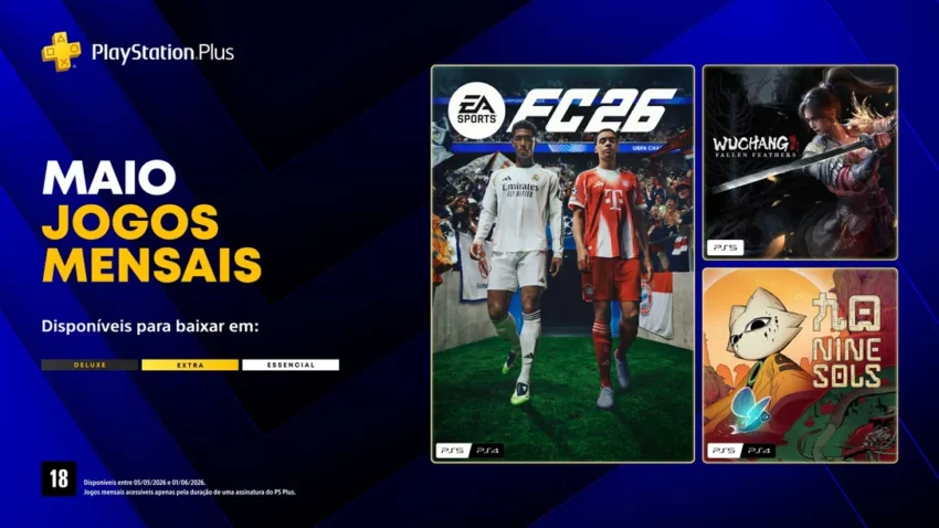 Jogos Grátis do PlayStation Plus de Maio de 2026 no Blog da Globaldata