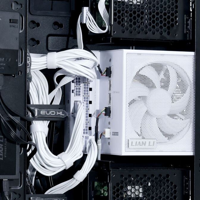 Fonte Modular Lian Li Edge 1000W 80+ Platinum Branco image number 7