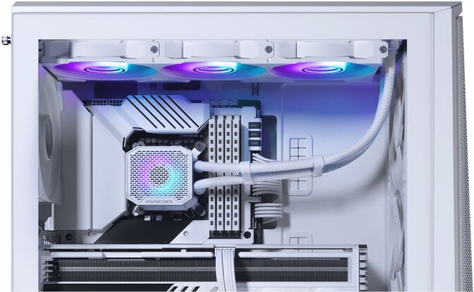 Water Cooler CPU AIO Phanteks Glacier One 360M25 Gen2 DRGB Branco image number 4