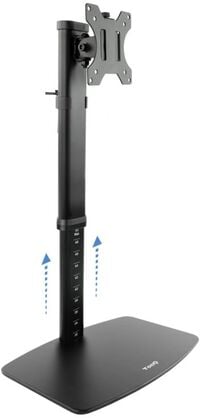 Suporte de Mesa Tabletop Tooq Tilt e Altura Ajust&aacute;vel 17" a 27" Max. 6kg p/Bra&ccedil;o Preto