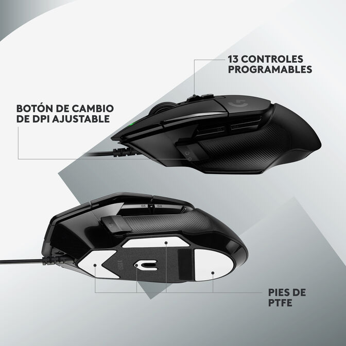 Rato Logitech G502 X Hero 25600DPI Preto image number 14
