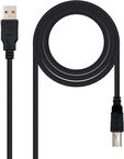 Cabo USB 2.0 Impressora Nanocable USB-A/M > USB-B/M 4.5 M Preto image number null
