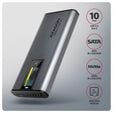 Caixa Externa AXAGON EEM2-SD2 para M.2/SSD C/ Display USB-C 3.2 Gen2 - Silver image number null
