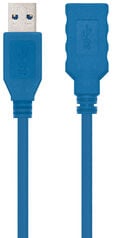 Cabo USB 3.0 Nanocable USB-A M/F 1 M Azul image number null