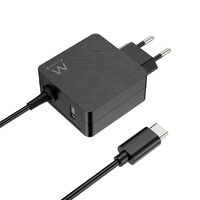 Carregador de Port&aacute;til Ewent USB-C + 1-Porta USB-A PD 45W Preto