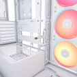 Caixa E-ATX Corsair 3500X LXR Link RGB Branca Vidro Temperado image number null