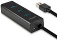 USB-A-Hub AXAGON HUE-S2B, 4x USB 3.0 - 30 cm image number null