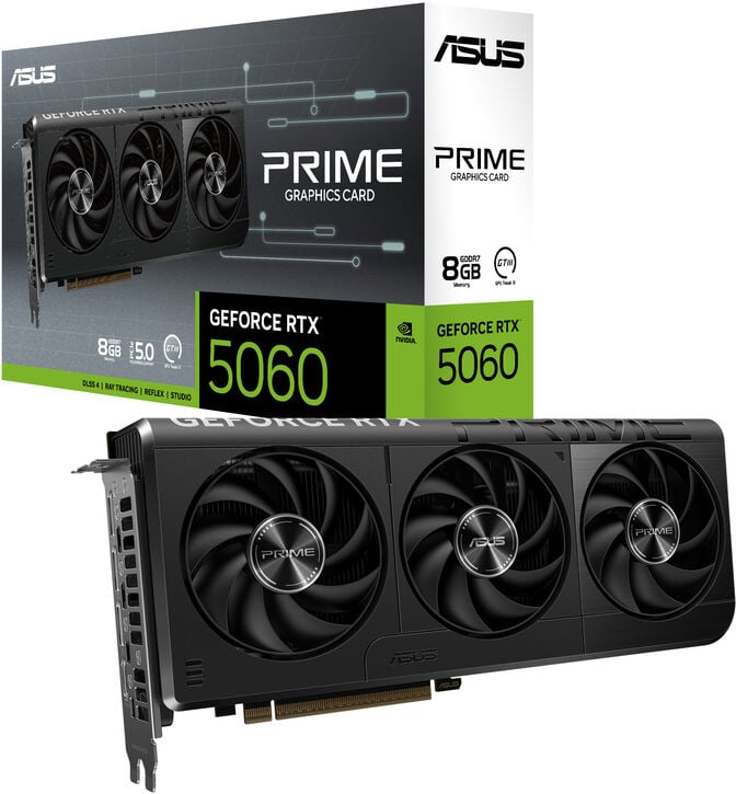 Gr&aacute;fica Asus GeForce&reg; RTX 5060 Prime 8GB GDDR7 DLSS4 image number 0