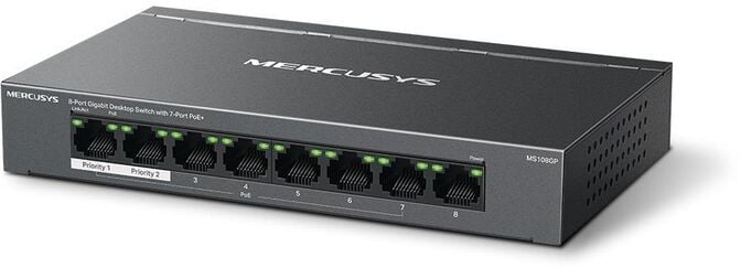 Switch SOHO Mercusys MS108GP 8 Portas Gigabit UnManaged PoE+ image number 1