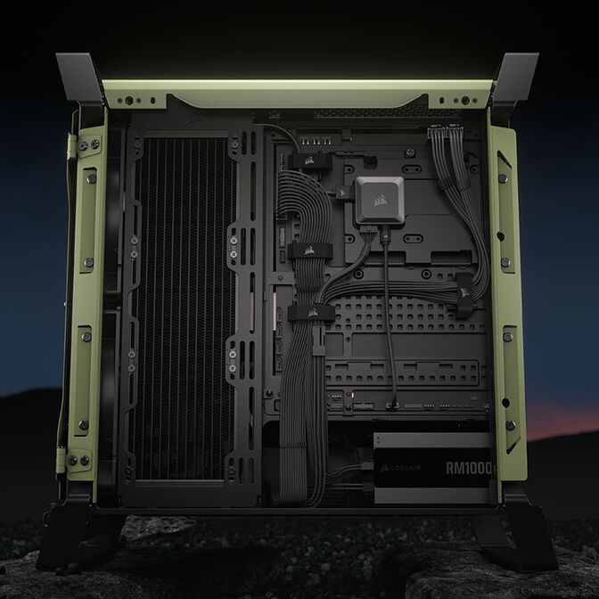 Caixa E-ATX Corsair WARTHOG RS Perfomance Verde Militar Vidro Temperado image number 31