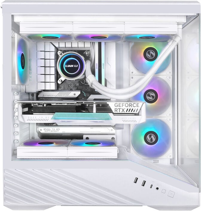 Caixa ATX Lian Li Vector V100 Branca Vidro Temperado image number 5