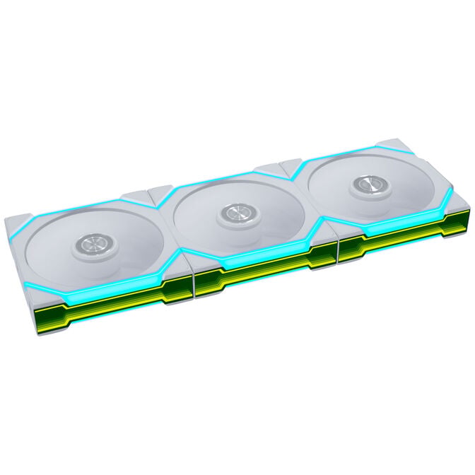 Ventoinha Lian Li UNI FAN SL120 FLEX Wireless Reverse Blade Branco 120mm (Pack 3) image number 0
