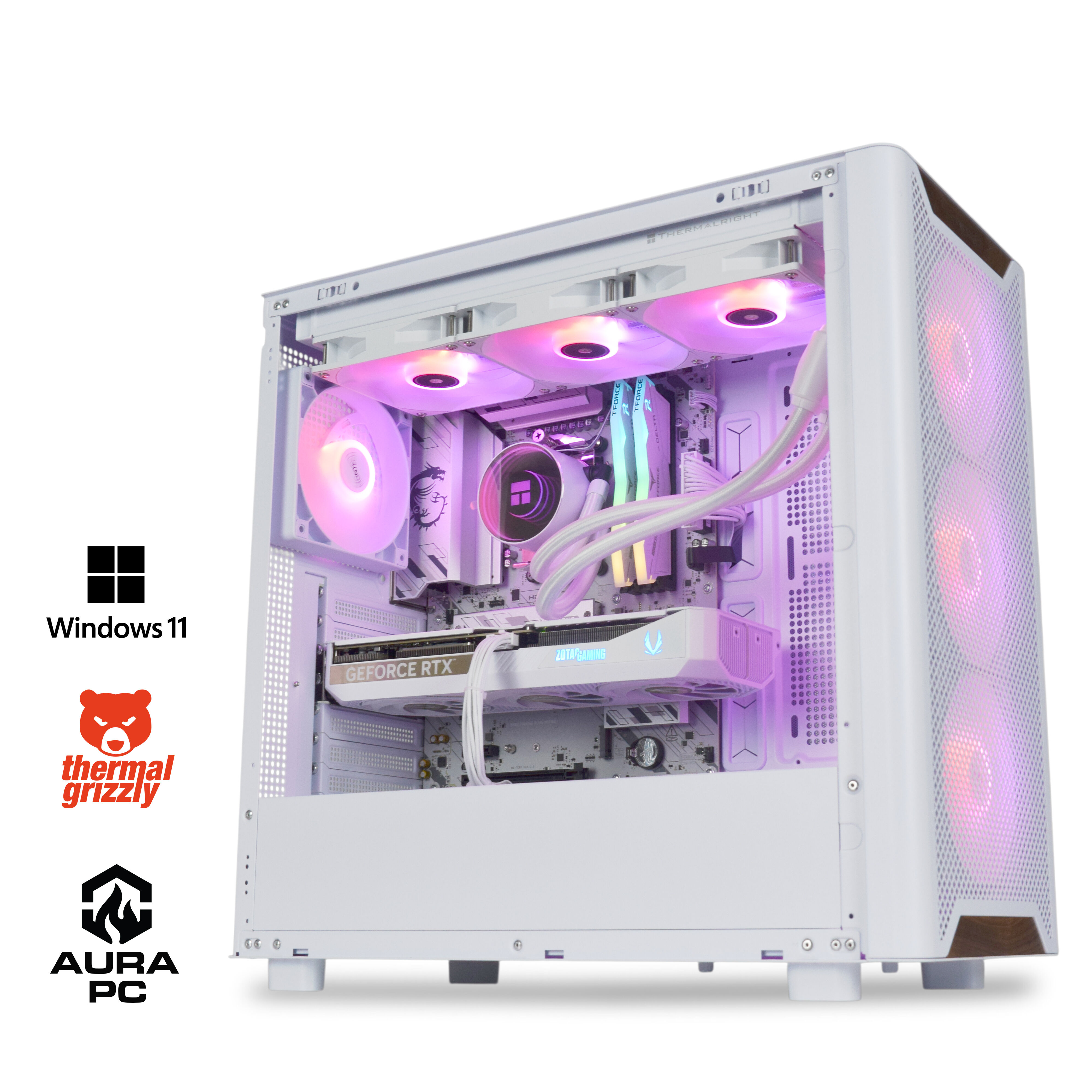 Computador AURA Gamer-PC Ryzen 7 7800X3D 32GB DDR5 1TB RTX 5070 WiFi W11 V2