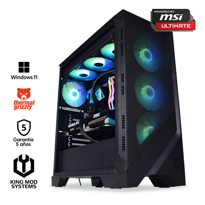 Computador King Mod Gamer-PC Powered by MSI Ryzen 7 9800X3D 32GB DDR5 2TB RTX 5080 WiFi W11 Bonus