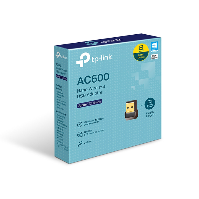 Adaptador USB USB TP-Link Archer T2U Wi-Fi AC600 Nano image number 3