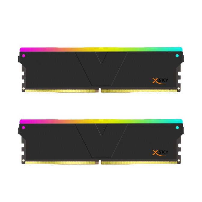 V-Color Kit 32GB (2 x 16GB) DDR5 6000MHz Manta Xsky RGB EXPO Preto CL30 (APENAS COMPAT&Iacute;VEL COM RYZEN) image number 1