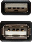 Cabo USB 2.0 Nanocable USB-A M/F 1 M Preto image number null