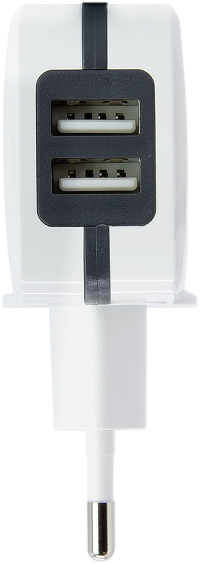 Carregador Tooq 2x USB 5V 3.4A com Controlo AI Branco image number 3
