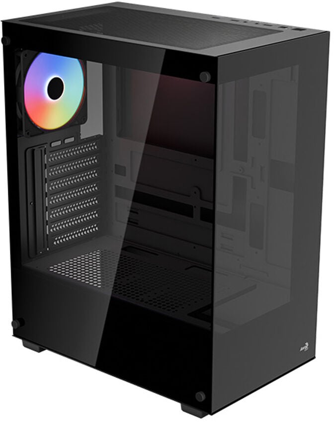 Caixa ATX Aerocool Pivot Vidro Temperado Preto image number 0