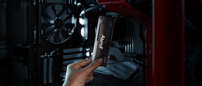 Kingston Kit 32GB (2 x 16GB) DDR4 3200MHz FURY Beast RGB Preto 1Rx8 CL16 image number 6