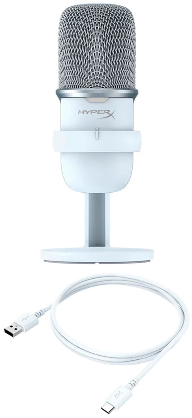 Microfone HyperX SoloCast Standalone USB Branco image number 5