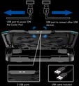 Cooler de Port&aacute;til Ewent com 6 Ventoinhas at&eacute; 15.6" 6 Vel. RGB image number null