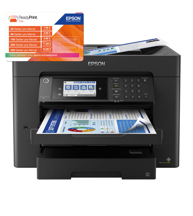 Impressora Impressora Multifun&ccedil;&otilde;es a Laser a Jato de Tinta Epson WorkForce Pro WF-7840 A3 Wi-Fi image number 0