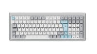 Teclado Mec&acirc;nico Ducky Cushion 98 Tri-Mode Silent Tactile 96% Prata (PT)
