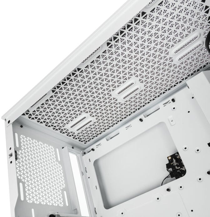 Caixa E-ATX Corsair iCUE 4000X RGB Branco Vidro Temperado image number 9
