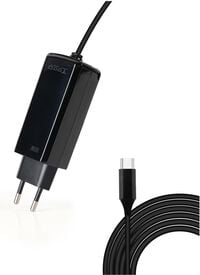 Carregador de Port&aacute;til GaN Tooq USB-C PD 90W Preto