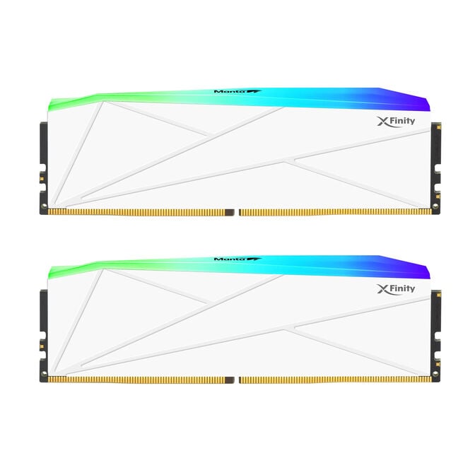 V-Color Kit 32GB (2 x 16GB) DDR5 6000MHz Manta Xfinity RGB Branco CL30 image number 0