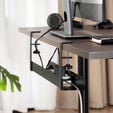 Suporte para Cabos Ewent EW1548 Clamp-On Under Desk Preto image number null