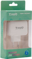 Carregador Tooq Duplo USB-C + USB-A 27W Branco image number null