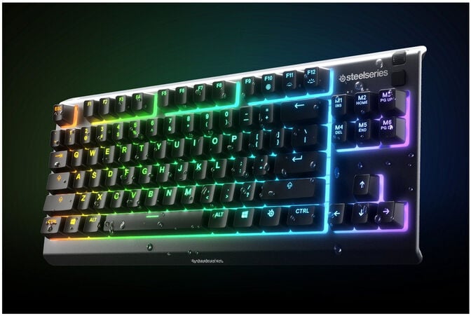 Teclado SteelSeries Apex 3 TKL (US) Preto image number 3