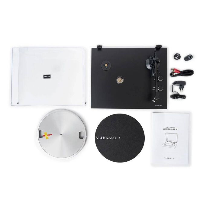 Gira-discos Vulkkano TD10 Bluetooth USB Preto image number 7