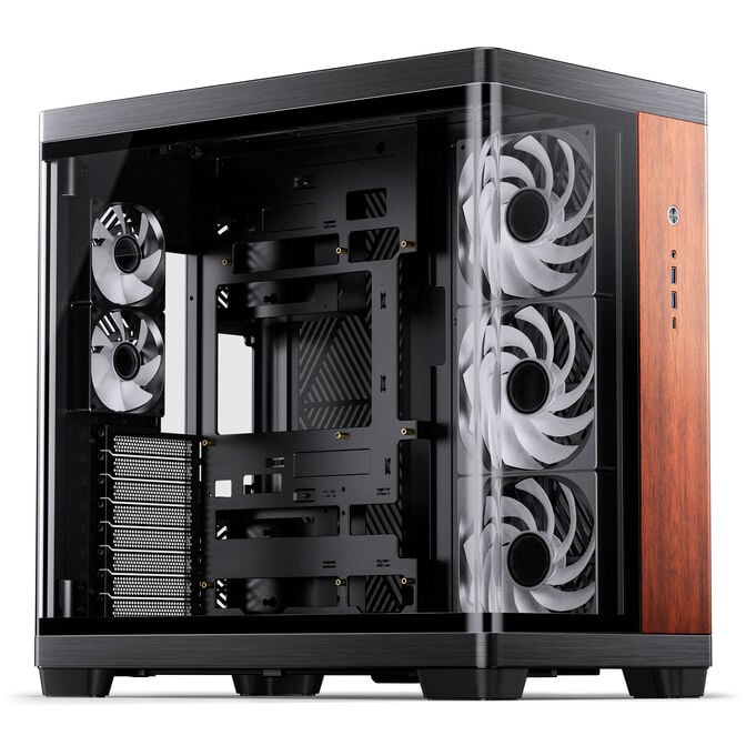 Caixa ATX Jonsbo TK-4 Wood Vidro Temperado Preto image number 0