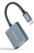 Adaptador Nanocable USB-C > DVI-D 15 CM Cinzento image number null