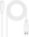 Cabo USB 2.0 3A Nanocable USB-C/M > USB-A/M 3 M Branco
