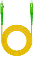 Cabo de Fibra &Oacute;ptica Nanocable SC/APC-SC/APC Monomodo Simplex LSZH 5 M Amarelo image number null