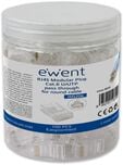 Fichas RJ45 Ewent Modulares Pass-Through Cat.6 U/UTP Transparentes (Pack-100) image number null