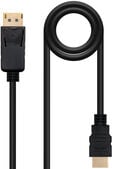 Cabo Conversor Nanocable DisplayPort/M > HDMI/M 0.5 M Preto image number null
