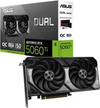 Gr&aacute;fica Asus GeForce&reg; RTX 5060 Ti Dual OC 8GB GDDR7 DLSS4