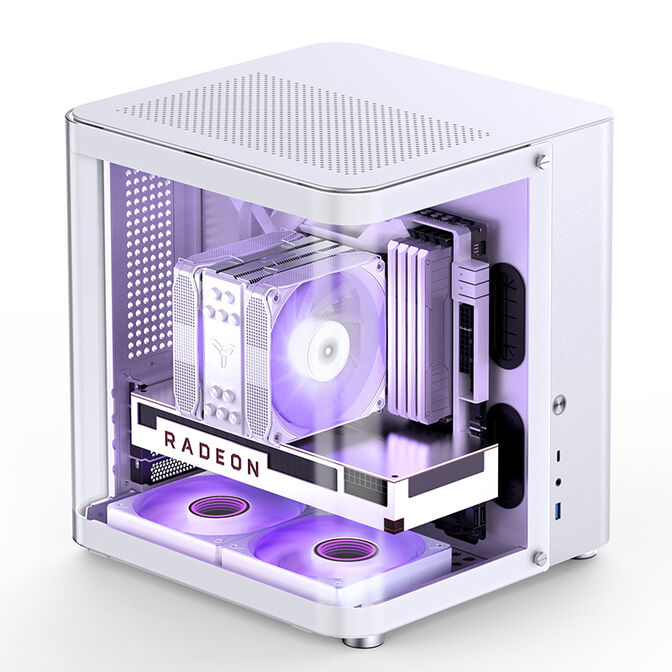 Caixa Micro-ATX Jonsbo TK-1 2.0 Vidro Temperado Branco image number 34