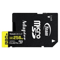 Cart&atilde;o Team Group PRO+ MicroSDXC A2 UHS-I U3 V30 256GB