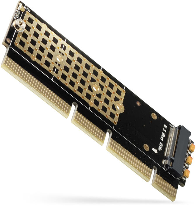 Adaptador PCIe 3.0 16x AXAGON PCEM2-1U, M.2 SSD NVMe, at&eacute; 80mm SSD, low profile 1U image number 0