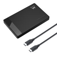 Caixa Externa 2.5" Ewent EW7073 USB-C 3.2 Gen1 Screwless SATA HDD/SSD Preta
