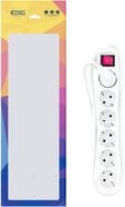 R&eacute;gua Nanocable 6 Tomadas com switch 1.4 M Branco image number null
