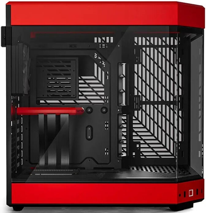 Caixa ATX Hyte Y60 Vidro Temperado Preto/Vermelho image number 2