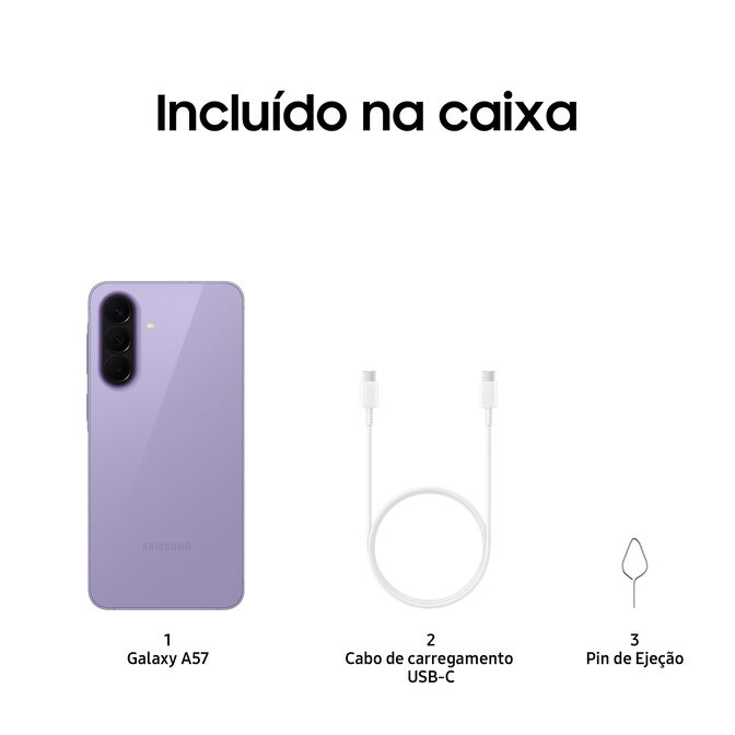 Smartphone Samsung Galaxy A57 5G 6.7" (8 / 128GB) 120Hz Violeta image number 7