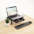 Base Para Monitor C/ Gaveta Tooq Max. 20Kg Preto image number null